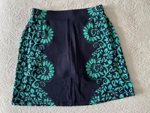 T by Talbots Womens pull on striped mini skort w/ pockets, size Petite Medium - Picture 1 of 4