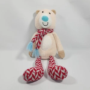 Peluche Animal Adventure ORSO POLARE con sciarpa panna bianco blu naso 14 1/2" - Foto 1 di 10