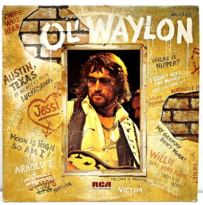 Waylon Jennings 'Ol Waylon 1977 Vinyl RCA Victor Records - Image 1 of 4