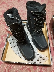 Totes "Lisa" schwarze Damen-Schneestiefel Größe 8M - Bild 1 von 9