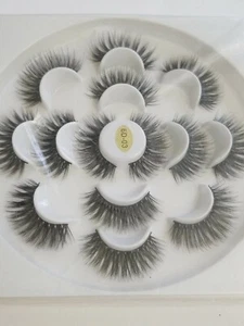 set of7 Eyelashes Fashion Faux - Picture 1 of 7