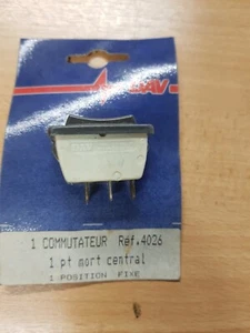 Retro NOS DAV Switch ref 4026 SWITCH 1 PT CENTRAL DEATH 1 Position Fi - Picture 1 of 2