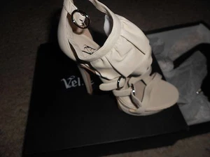 Velvet Angels Cream Size 5.5 Moulin Rouge Stiletto Womens - Picture 1 of 3