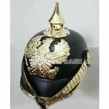 German Leather Pickelhaube Helmet Imperial Officer’s Grade Without Wooden Stand