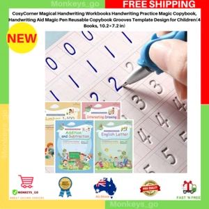 Grooved Kids Writing Books - Reusable Grooved Letter Tracing for Kids - Magic In - Picture 1 of 10