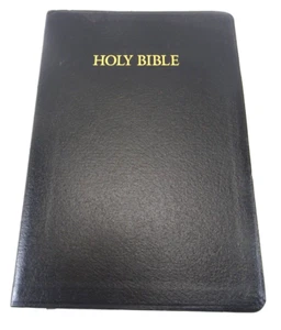 Holy Bible Leather King James Version Words of Christ in Red Nelson 594 - 1996 - Picture 1 of 4