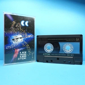 🍒 1x TDK SA 90 * NACE UN NUEVO SONIDO * Publicidad * Cassette Cassette * 1988 - Imagen 1 de 3