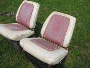 1963 Dodge Polara Factory Bucket Seats - Picture 1 of 24