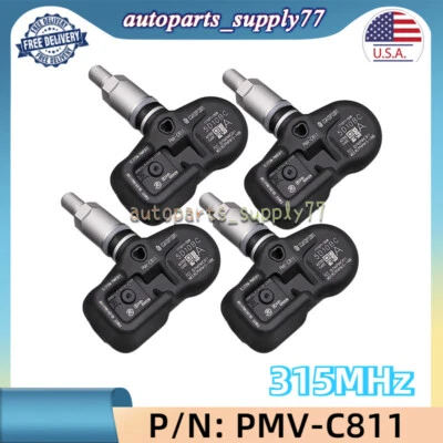 4 Piece TPMS Sensor For Infiniti G37 EX35 EX37 FX35 40700-1LA0E PMV-C811 315MHz  - Image 1 of 4