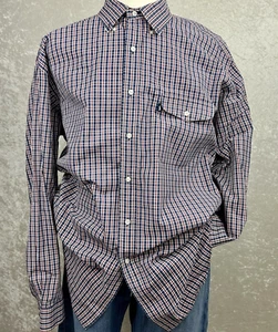 Ralph Lauren Shirt Mens XL Blue Check Pony Casual Button Up Long Sleeve - Picture 1 of 14