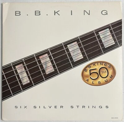 B.B. King - Six Silver Strings - 1985 MCA-5616 - Vinyl LP Record Album Cleaned - Image 1 of 4