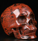 2,5" Mahoń obsydian rzeźbiona kryształowa czaszka, realistyczna, kryształowe uzdrawianie