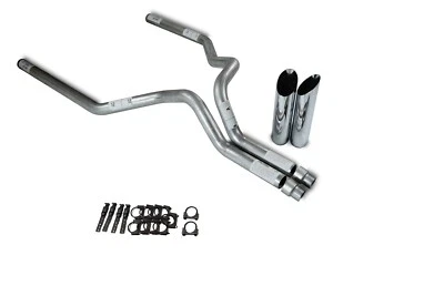 98-03 Ford F-150 3" Kit de escape doble sin silenciador punta de corte Foto 1 de 2