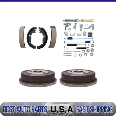 Rear Brake Drum Brake Shoes Hardware Kit Spring Fits 2005-2006 Chevrolet Equinox — 第 1/4 张图片