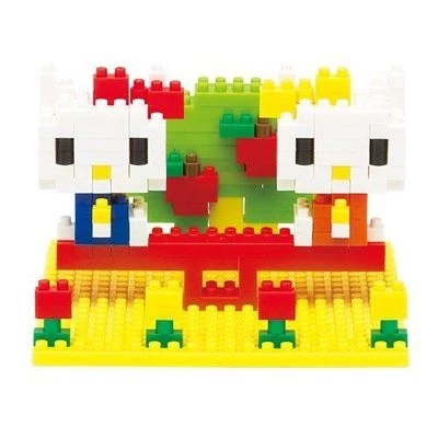 NANOBLOCK Hello Kitty & Mimmy Nakayosh Park Nano Block MicroSized Blocks NBH056 Foto 1 de 2
