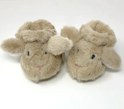 Zapatillas de conejo de piel sintética tostadas 6-12 meses Baby Boden para bebé niña nuevas con etiquetas Foto 1 de 4