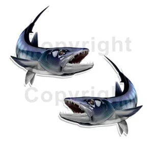 Barracuda Sticker Decal Fishing Fish Boat Truck Camper Trailer F127 2 Pack - Picture 1 of 3