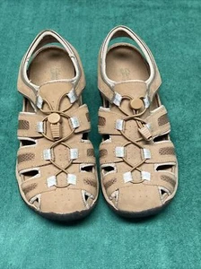CLARKS SPRINGERS Leather Slip-On Sling Back Outdoor Shoes Sandals Women's Sz 8 M - Picture 1 of 10