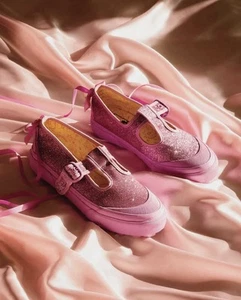 Vans X Susan Alexandra Style 93 DX Mary Jane Women’s Size 7 Pink Glitter - Picture 1 of 14