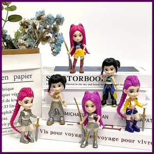 6 Stück/Set Kpop Dämonenjäger Figur Spielzeug Cartoon Rumi/Mira/Zoey Actionfigur PVC - Bild 1 von 24