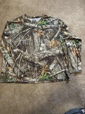 Realtree Camo Long Sleeve Shirt Habit Scent Factor XXL - Image 1 of 4
