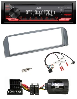 JVC Bluetooth USB DAB Lenkrad Autoradio für Alfa 147 GT anthrazit - Bild 1 von 4