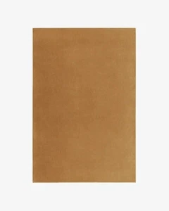 Camel Brown Hand Tufted Area Rug 5x8 Solid Color Minimalist Modern Plush Carpet - Picture 1 of 3