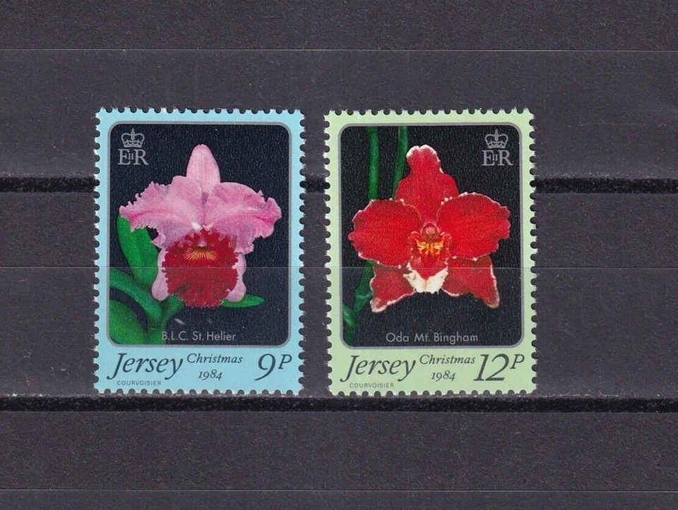 SA07b Jersey 1984 Orchids - Christmas mint stamps - Image 1 of 1