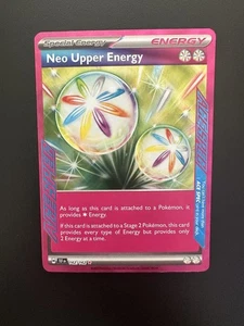 Neo Upper Energy - SV05: Temporal Forces (TEF)162/162 ACE SPEC Rare Pokemon TCG - Picture 1 of 2
