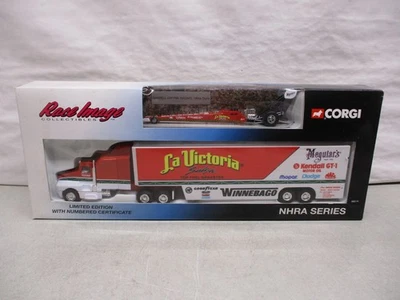 Corgi Mike Dunn NHRA Series Transporter and Dragster 1/64 - Image 1 of 2