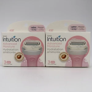 2 Scatole - Schick Donna Intuizione Umidità Avanzata Donna 6 Ricariche NUOVE - Foto 1 di 7