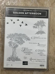 Stampin' Up! Stamp Set Brand NEW Golden Afternoon Deepest Sympathy Thankful - Picture 1 of 2
