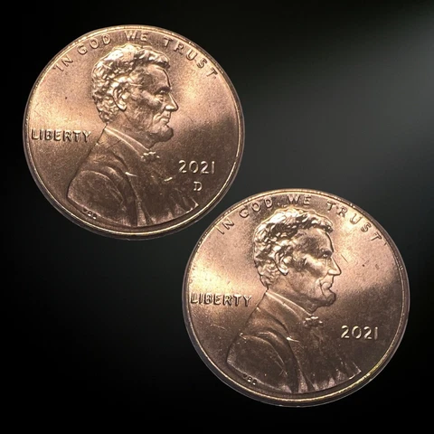 2021 P D  - Lincoln Shield Cent - Brilliant Uncirculated (BU)  from Bank Rolls Cover