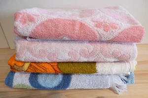 4 Handtücher Vintage Baumwolle verschiedene Motive -  Möve Vossen und andere - Bild 1 von 7