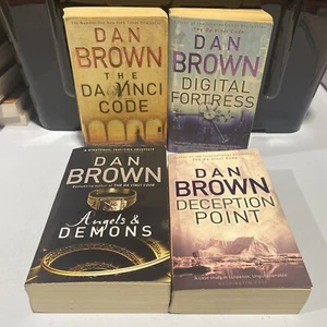4 Lot Dan Brown- Angels and Demons, The Da Vinci Code, Digital Fortress,+1 - Picture 1 of 12