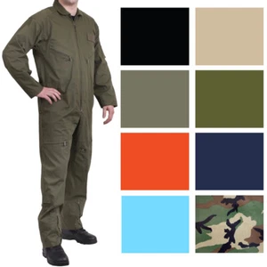 Flight Suit Work Coveralls Air Force Overalls Utility Jump Military Flightsuit - Picture 1 of 11