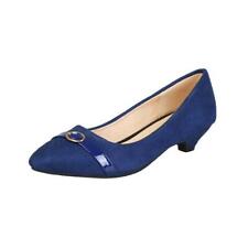 Womens Faux Suede Pointy Toe Slip On Loafers Dress Formal Pumps OL shoes