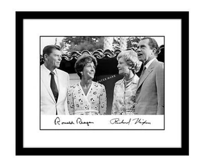 Ronald Reagan 8x10 Foto Richard Nixon signiert handsigniert Druck US-Präsident - Bild 1 von 2