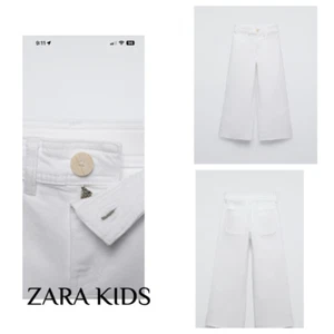 ZARA GIRL MARINE JEANS WHITE size 9 years - Picture 1 of 1