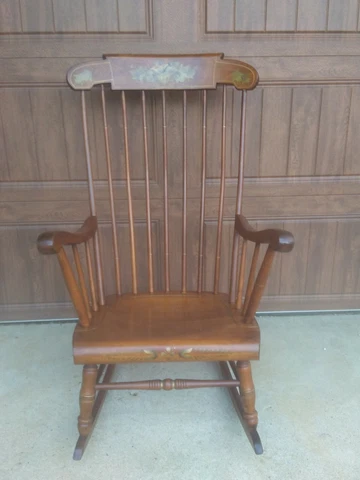 Vintage S. Bent & Bros. Maple Rocking Chair, Pre-Owned Cover