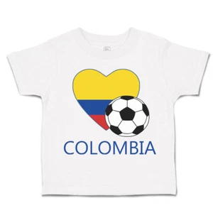 Toddler T-Shirt Colombian Soccer Colombia Football Boy & Girl Clothes Cotton - Picture 1 of 39