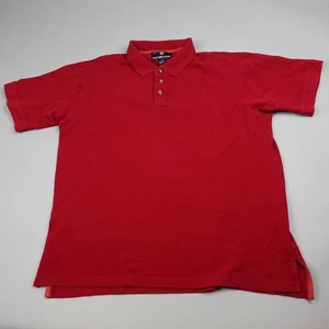 Duluth Trading Polo Shirt Mens Large Red 100% Cotton Rugged Work - Picture 1 of 10