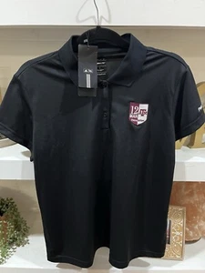 Adidas Women's Texas A&M 12th Man foundation Polo Black Size Large - Picture 1 of 5
