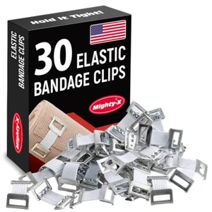 30 Pack Elastic Bandage Clips Stretch Bandage Wrap Clips for Secure Fastening - Picture 1 of 4