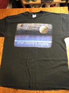 VTG 1998THE MOODY BLUES CONCERT TOUR SHIRT XL BLACK 90s Single Stitch 2 SIDED - Picture 1 of 7