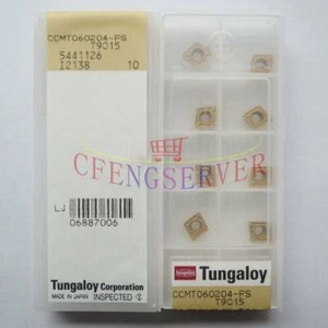 10pcs NEW Tungaloy CCMT060204-PS T9015 CCMT21.51-PS Carbide Insert - Picture 1 of 1