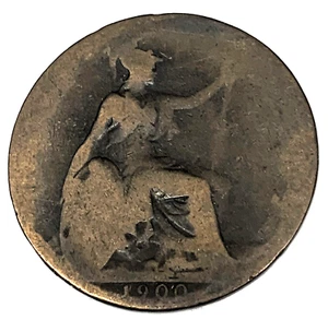 # C462    GREAT BRITAIN     COIN,     HALF  PENNY    1900 - Picture 1 of 2