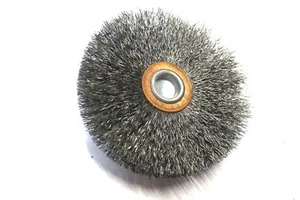 Weiler (98542) 3" OD x 1/4" Shank x 1" Trim 20000 RPM Crimped Steel Wheel Brush - Picture 1 of 2