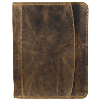 Greenburry Vintage A4 Aktenmappe Manager Dokumappe Collegemappe Leder 1721-25