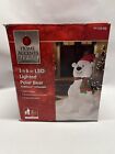 Home Accents 3Ft 6in LED Inflatable Polar Bear Christmas Holiday Yard Decor